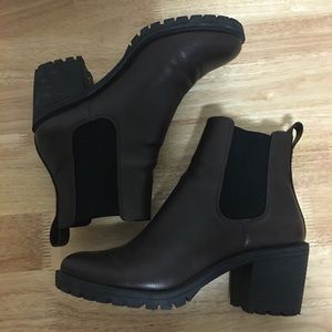 H&M Brown Chunky Chelsea Booties